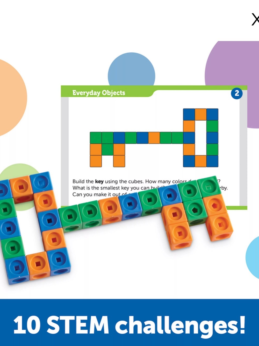 LEARNING RESOURCES MathLink Builders STEM Set - Multicolor - Picture 4 of 4